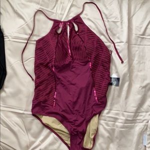 One piece swimsuit with sequins- never worn